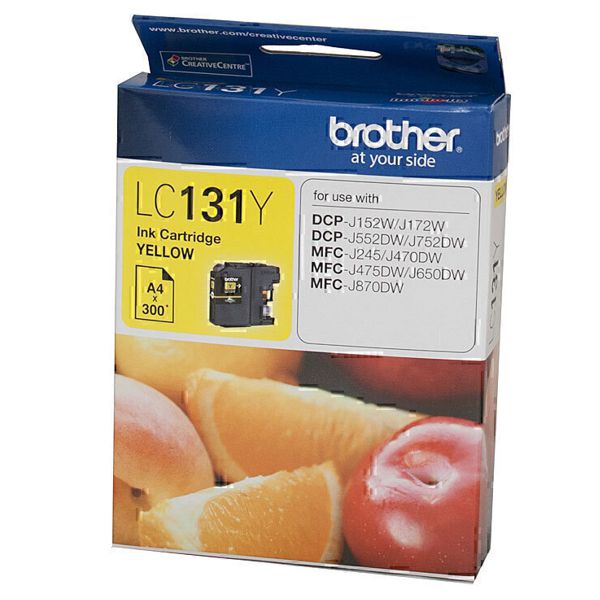 Brother LC131Y Yellow Ink Cartridge LC-131Y