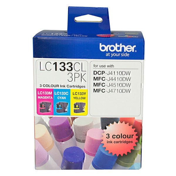 Brother LC133CL3PK CMY Colour Pack LC-133CL-3PK