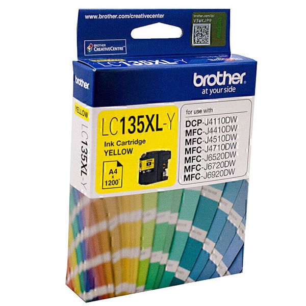 Brother LC135XLY High Yield Yellow Ink Cartridge LC-135XLY