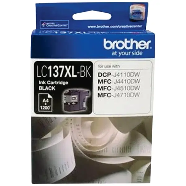 Brother LC137XLBK High Yield Black Ink Cartridge LC-137XLBK