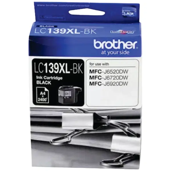 Brother LC139XLBK High Yield Black Ink Cartridge LC-139XLBK