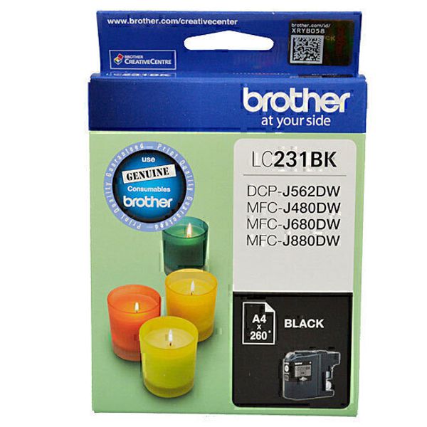 Brother LC231BK Black Ink Cartridge LC-231BKS