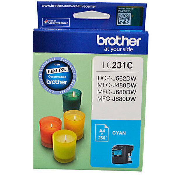 Brother LC231C Cyan Ink Cartridge LC-231CS