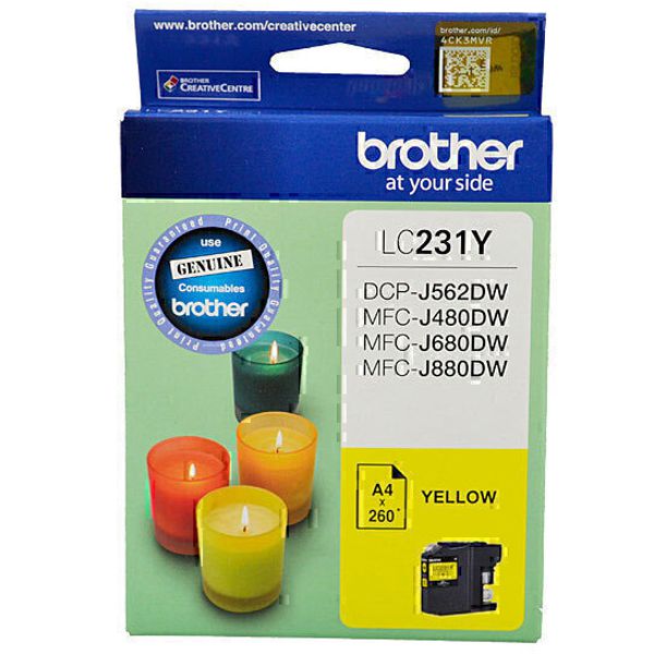 Brother LC231Y Yellow Ink Cartridge LC-231YS