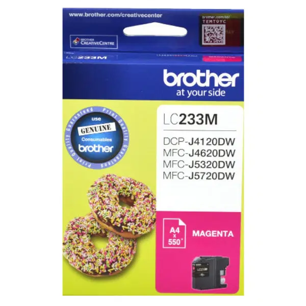 Brother LC233M Magenta Ink Cartridge LC-233MS