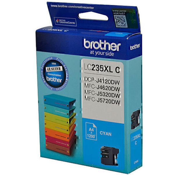 Brother LC235XLC High Yield Cyan Ink Cartridge LC-235XLCS