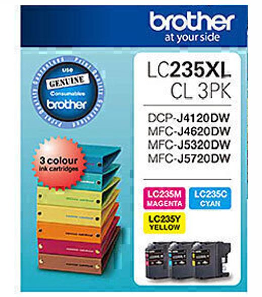 Brother LC235XLCL3PK CMY Colour Pack LC-235XLCL-3PKS