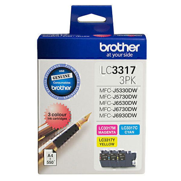 Brother LC3317CL3PK CMY Colour Pack LC-3317-3PK