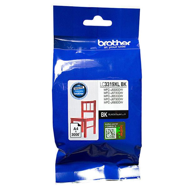 Brother LC3319XLBK High Yield Black Ink Cartridge LC-3319XLBK