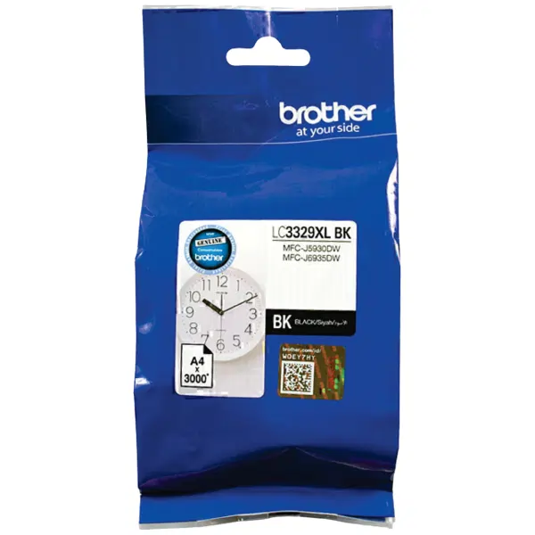 Brother LC3329XLBK High Yield Black Ink Cartridge LC-3329XLBK