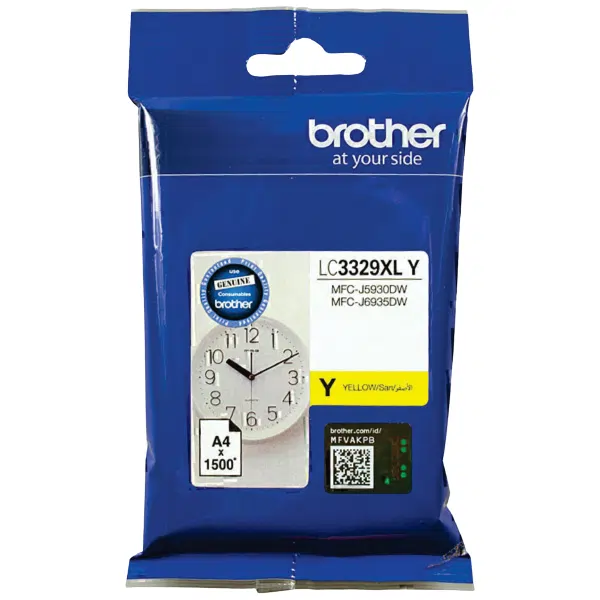 Brother LC3329XLY High Yield Yellow Ink Cartridge LC-3329XLY