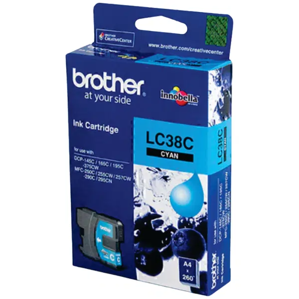 Brother LC38C Cyan Ink Cartridge LC-38C