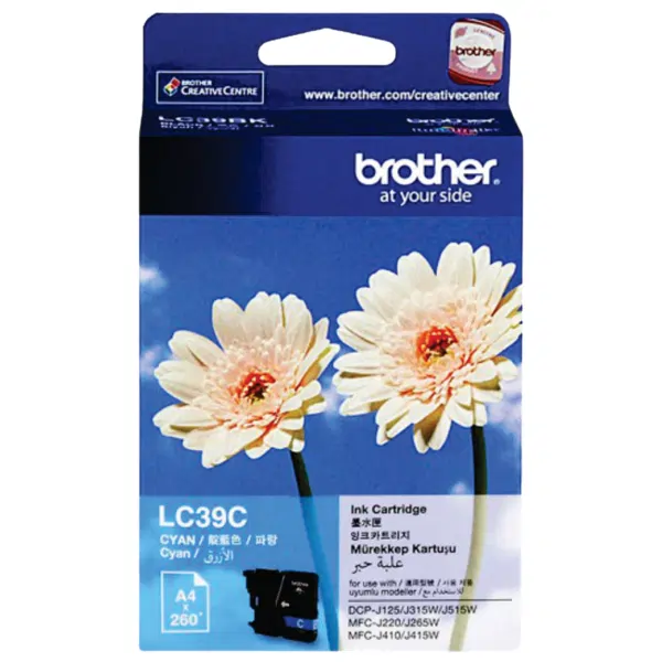 Brother LC39C Cyan Ink Cartridge LC-39C