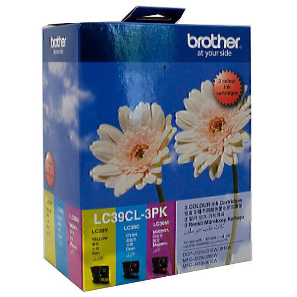 Brother LC39CL3PK CMY Colour Pack LC-39CL-3PK