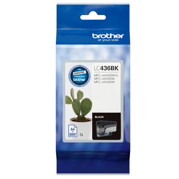 Brother LC436BK Black Ink Cartridge LC-436BK