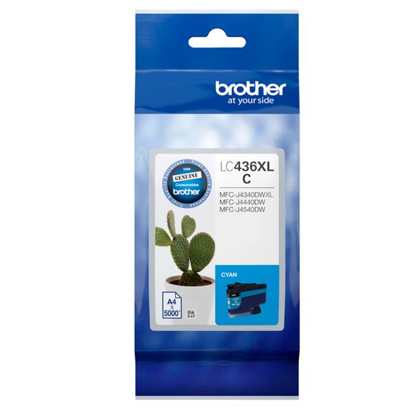 Brother LC436XLC High Yield Cyan Ink Cartridge LC-436XLC