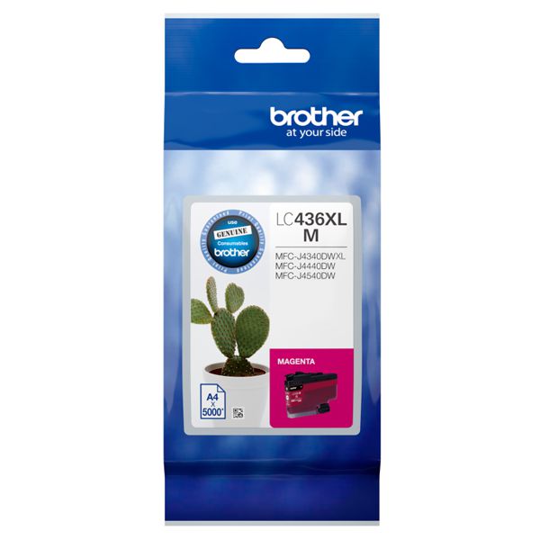 Brother LC436XLM High Yield Magenta Ink Cartridge LC-436XLM