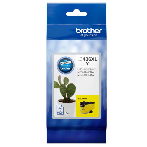 Brother LC436XLY High Yield Yellow Ink Cartridge LC-436XLY