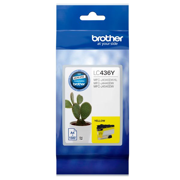 Brother LC436Y Yellow Ink Cartridge LC-436Y