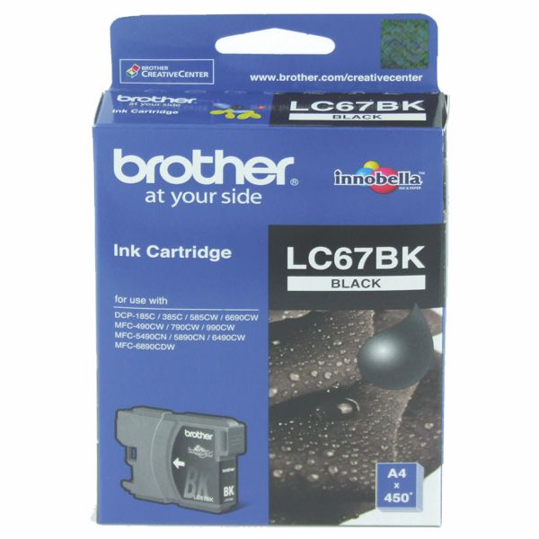 Brother LC67BK Black Ink Cartridge LC-67BK