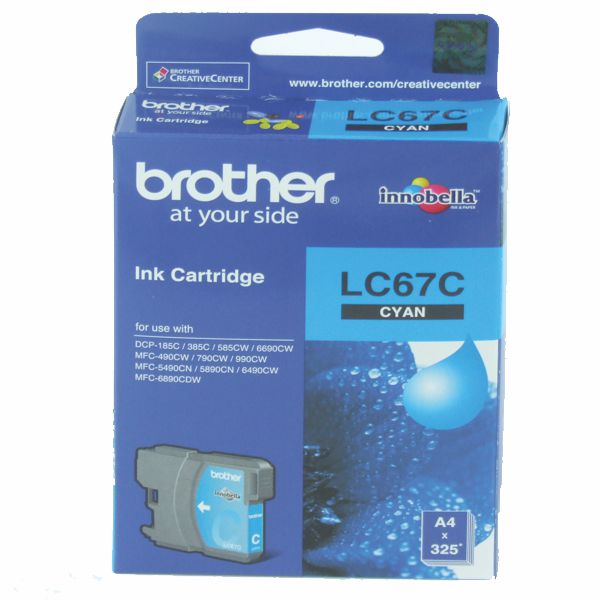 Brother LC67C Cyan Ink Cartridge LC-67C