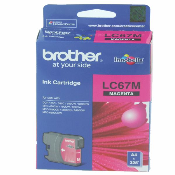 Brother LC67M Magenta Ink Cartridge LC-67M