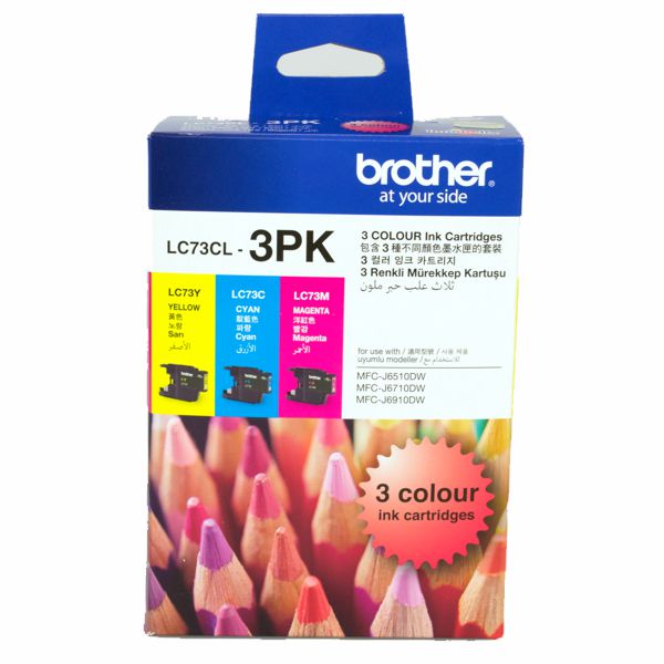 Brother LC73CL3PK CMY Colour Pack LC-73CL-3PK