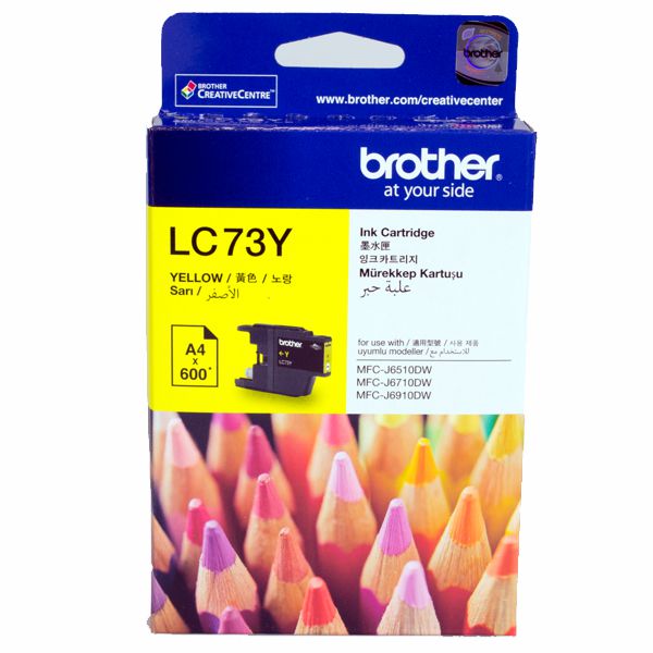 Brother LC73Y Yellow Ink Cartridge LC-73Y