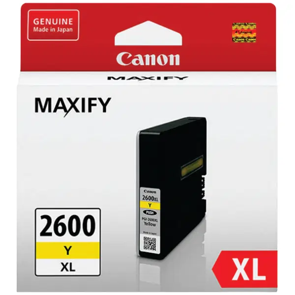 Canon PGI2600XLY High Yield Yellow Ink Cartridge PGI2600XLY