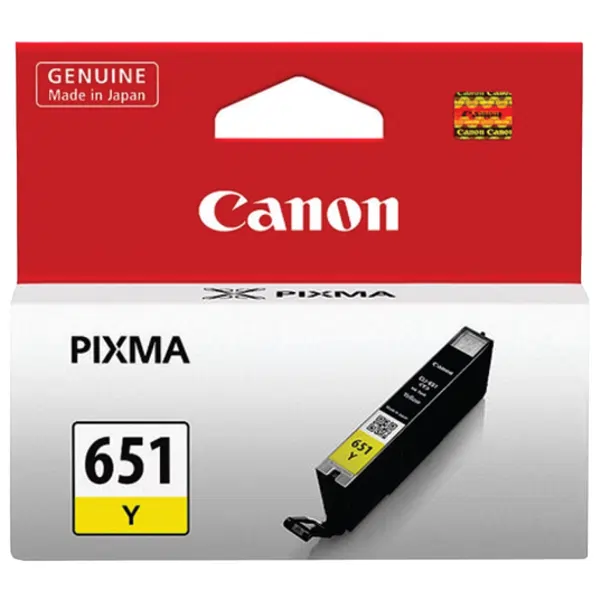 Canon CLI651Y Yellow Ink Cartridge CLI651Y