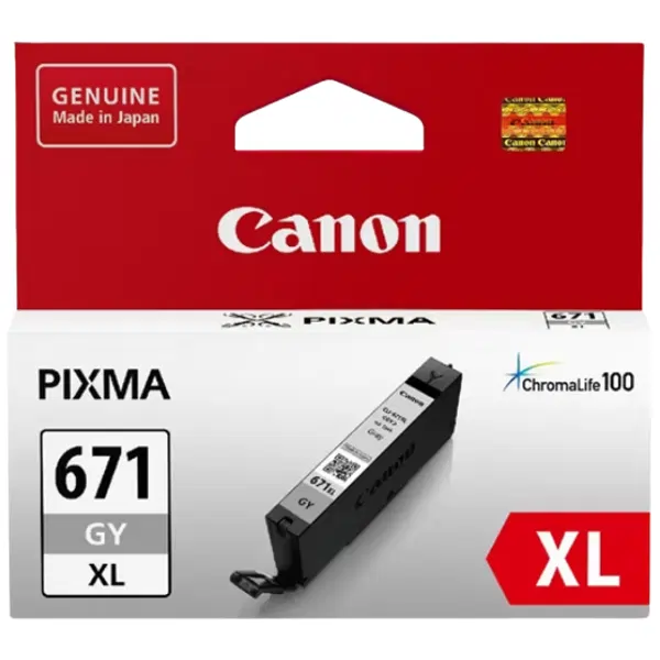 Canon CLI671XLGY High Yield Grey Ink Cartridge CLI671XLGY