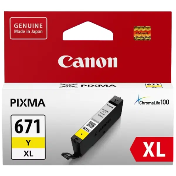 Canon CLI671XLY High Yield Yellow Ink Cartridge CLI671XLY