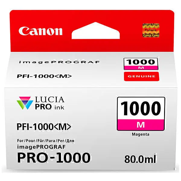 Canon PFI1000M Magenta Ink Cartridge PFI1000M