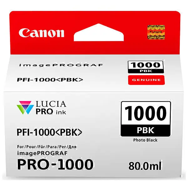 Canon PFI1000PB Photo Black Ink Cartridge PFI1000PBK