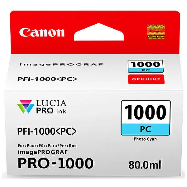 Canon PFI1000PC Photo Cyan Ink Cartridge PFI1000PC