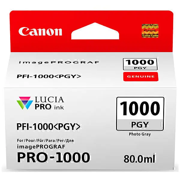 Canon PFI1000PGY Photo Grey Ink Cartridge PFI1000PGY