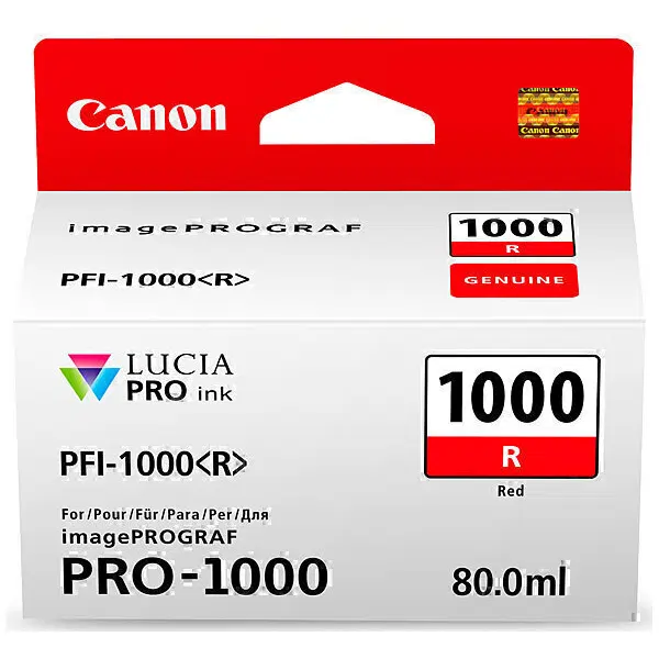 Canon PFI1000R Red Ink Cartridge PFI1000R