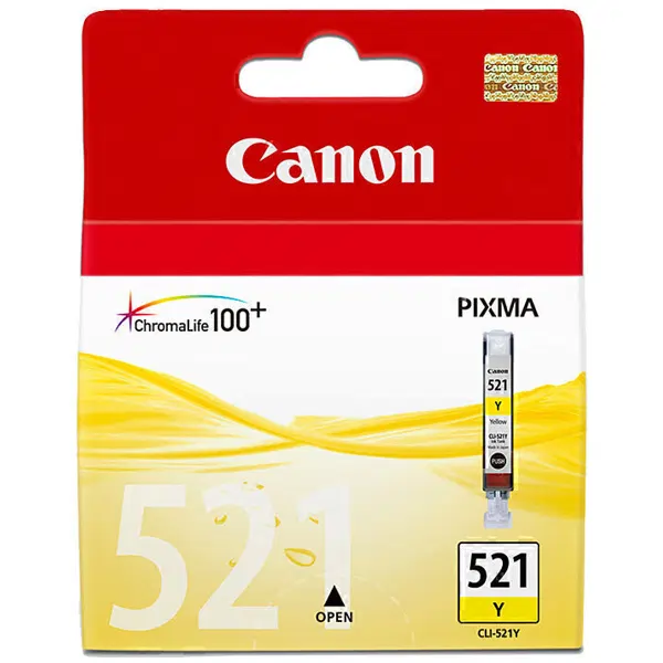 Canon CLI521Y Yellow Ink Cartridge CLI521Y