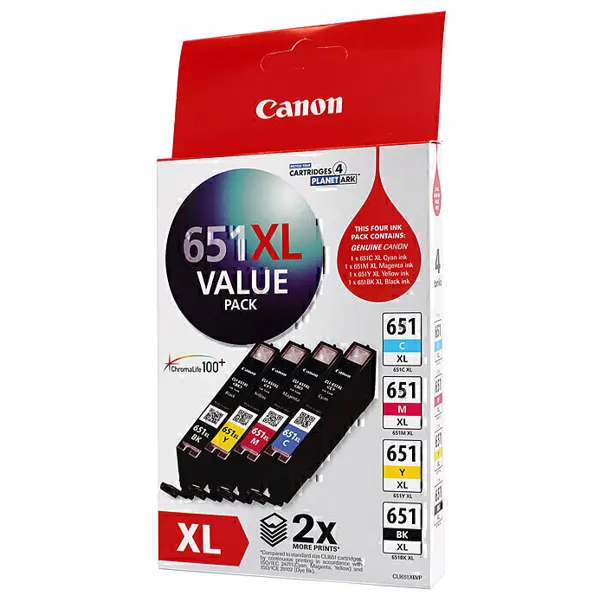 Canon CLI651XL High Yield Ink Cartridge Value Pack CLI651XLVP