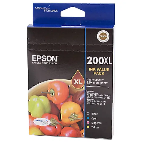 Epson 200XL 4 Ink Cartridge Value Pack C13T201692