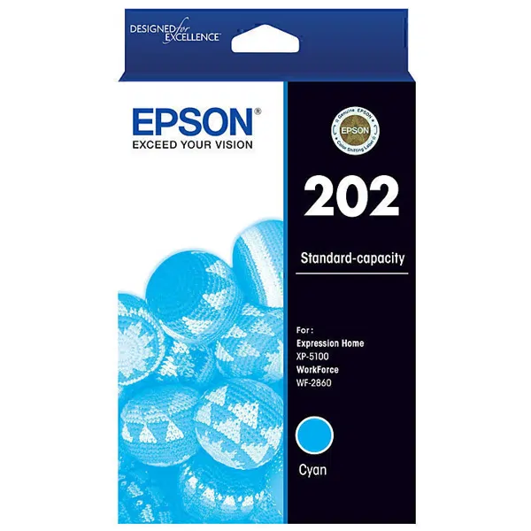 Epson 202 Cyan Ink Cartridge C13T02N292