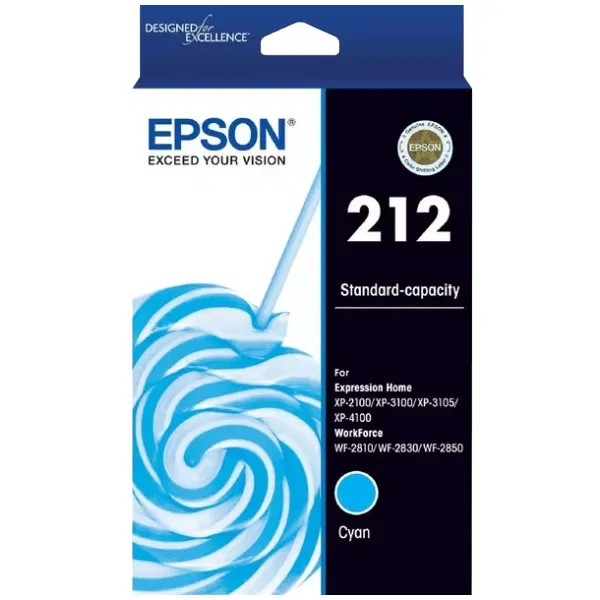 Epson 212 Cyan Ink Cartridge C13T02R292