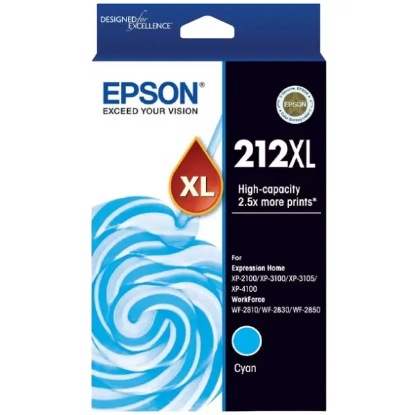 Epson 212XL Cyan Ink Cartridge C13T02X292