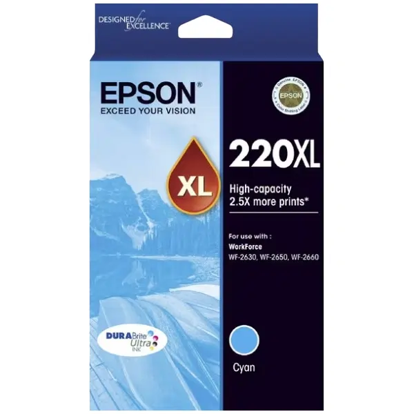 Epson 220XL Cyan Ink Cartridge C13T294292