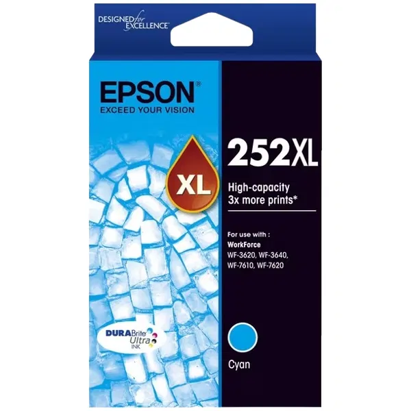 Epson 252XL Cyan Ink Cartridge C13T253292