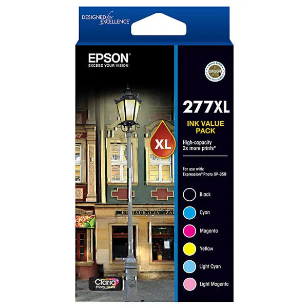 Epson 277XL 6 Cartridge Ink Value Pack C13T278892