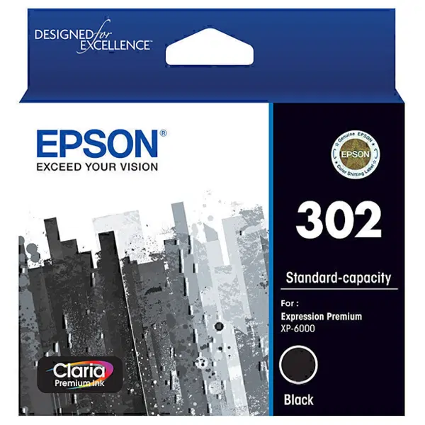 Epson 302 Black Ink Cartridge C13T01V192