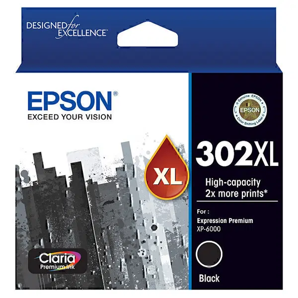 Epson 302XL Black Ink Cartridge C13T01X192