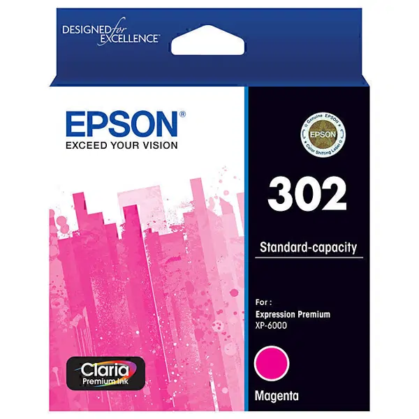 Epson 302 Magenta Ink Cartridge C13T01W392