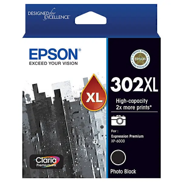 Epson 302XL Photo Black Ink Cartridge C13T01Y192